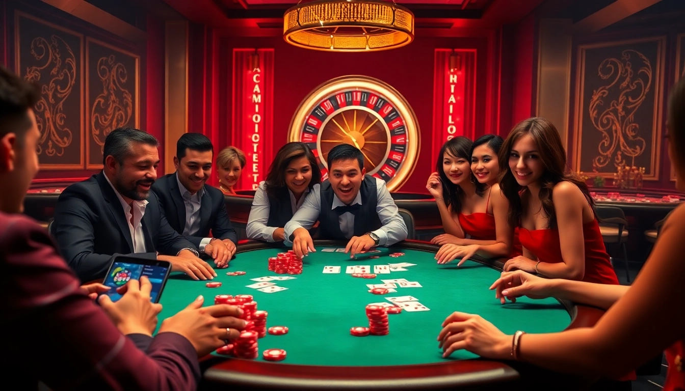 Players excitedly engage in a high-stakes game at the PS 99 online casino table.