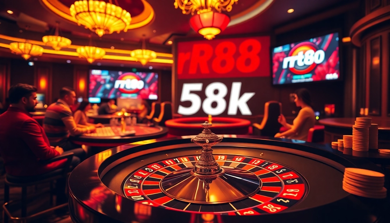 Experience the thrill of rr88 58k promotions at a luxurious casino table.
