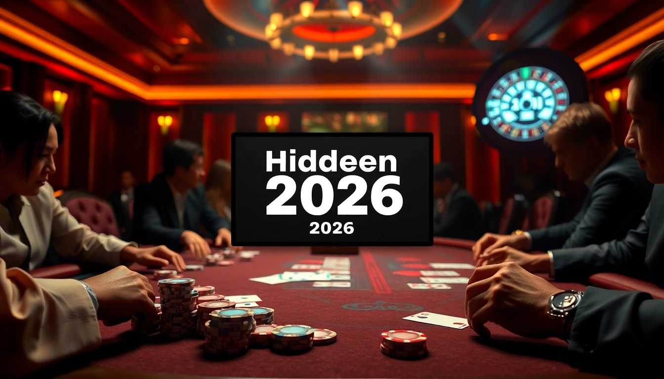 Engaging gamblers at a high-stakes poker table in luxury, featuring hidden wiki 2026 elements.