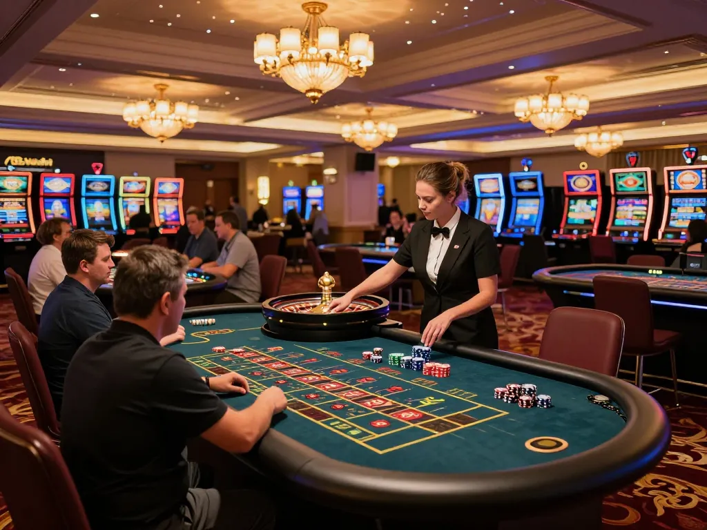 Exciting roulette gameplay at 789win com casino, showcasing players betting and a croupier spinning the wheel.