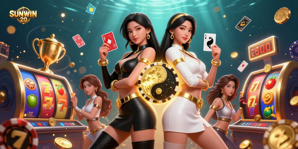 Engage with SUNWIN 20 in a vibrant casino scene highlighting stunning card players.