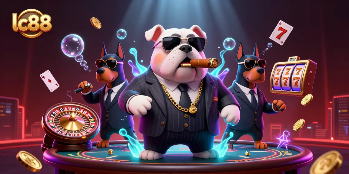 Win big at lc88 with thrilling casino games featuring a mafia bulldog boss and dynamic elements.