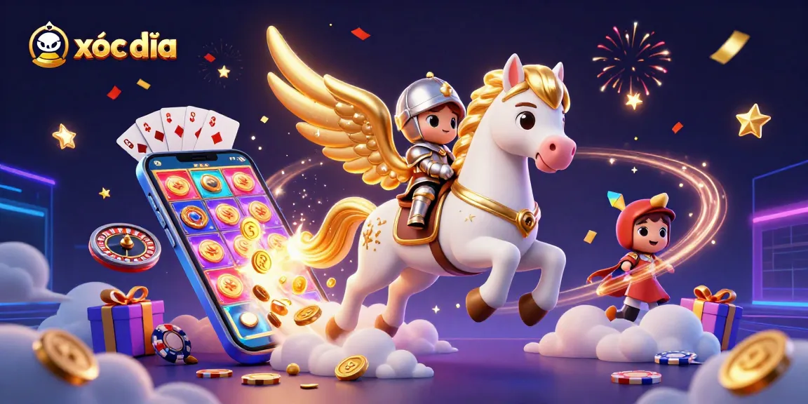 xóc đĩa players enjoy thrilling gambling adventures with vibrant casino elements and magical visuals.