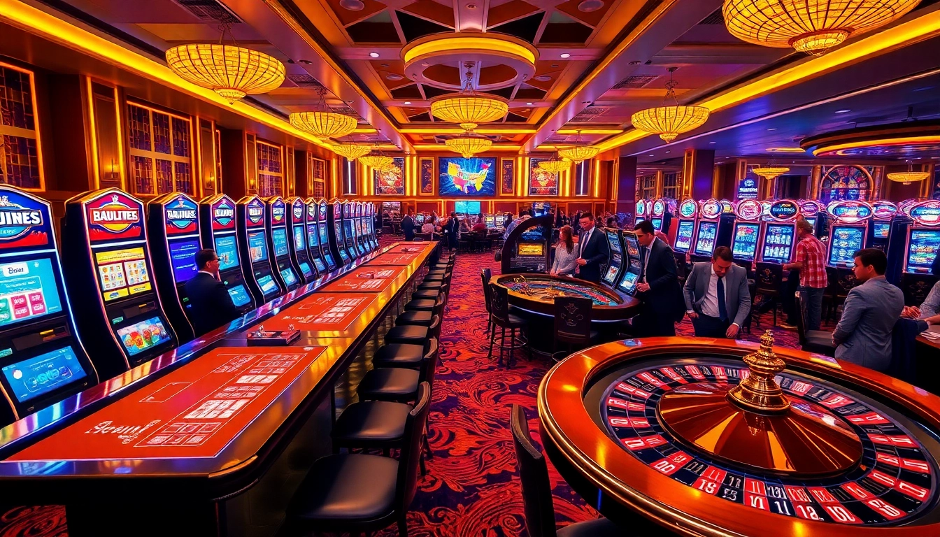 Experience high-stakes gaming at https://lucky88j.world/ with vibrant poker tables, dazzling slot machines, and roulette wheels.