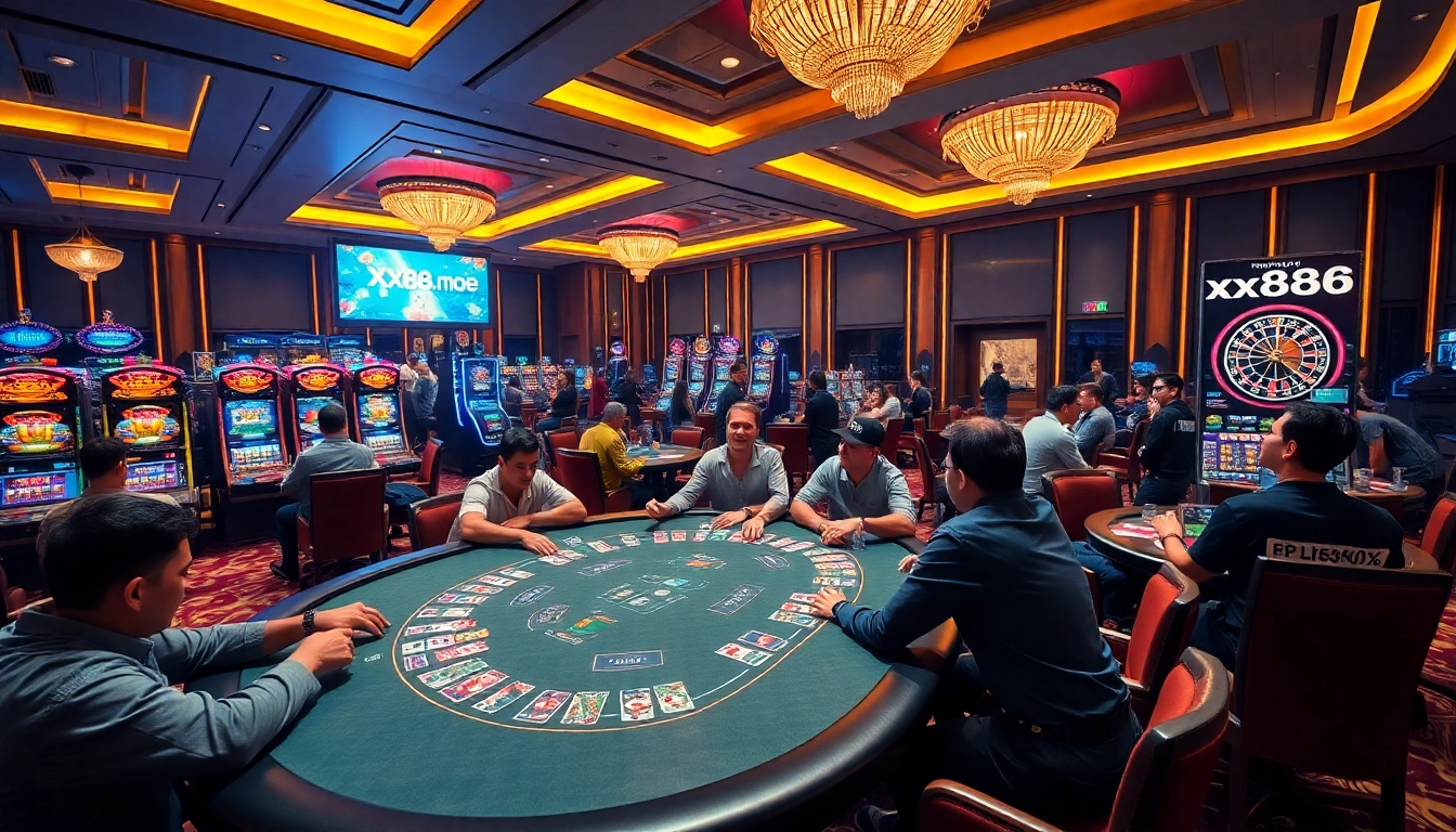 Experience thrilling gaming at https://xx88.moe/ with vibrant casino tables and sleek modern interfaces.