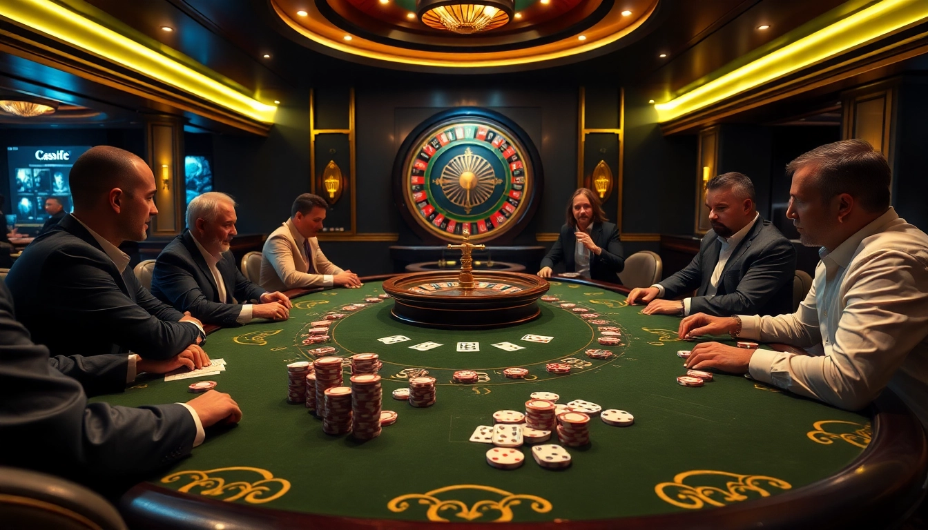 Players strategizing at a high-stakes poker table inspired by the hidden wiki.