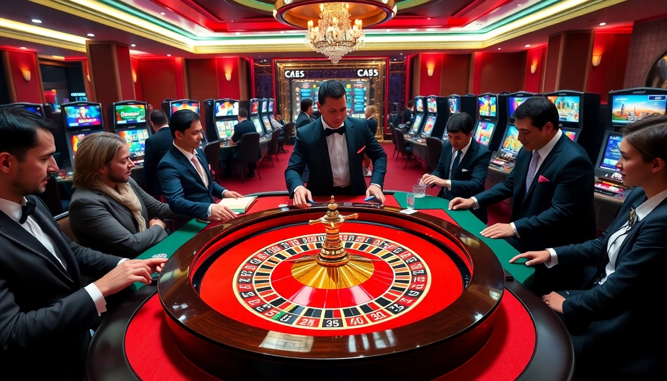 Players enjoying a thrilling roulette game experience at OK365 casino.
