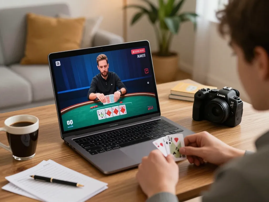 Engage with Go88 live dealer blackjack game setup in a modern home