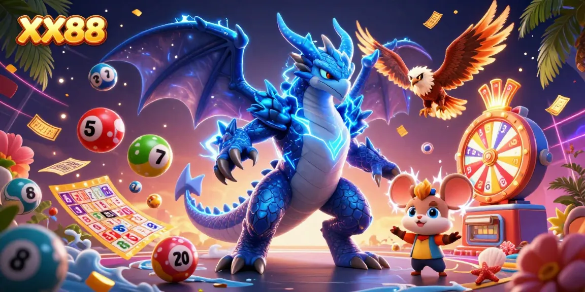 Engage with exciting games at XX88 featuring colorful lottery elements and dynamic characters.