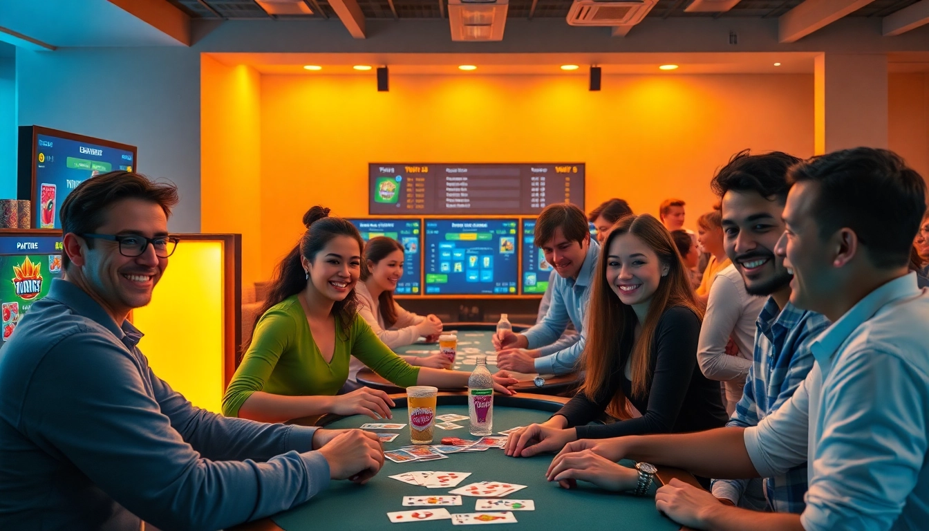 Exciting gameplay at Twin68 showcasing card games with diverse players.