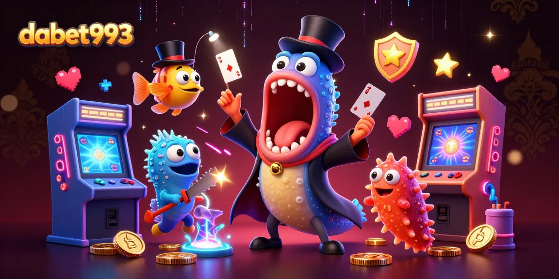 Experience thrilling magic with dabet993's vibrant casino illustration featuring enchanting sea creatures.