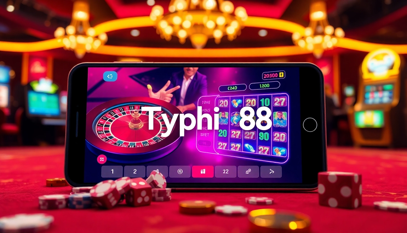 Experience the excitement of Typhu88 with dynamic gameplay and luxurious casino elements.