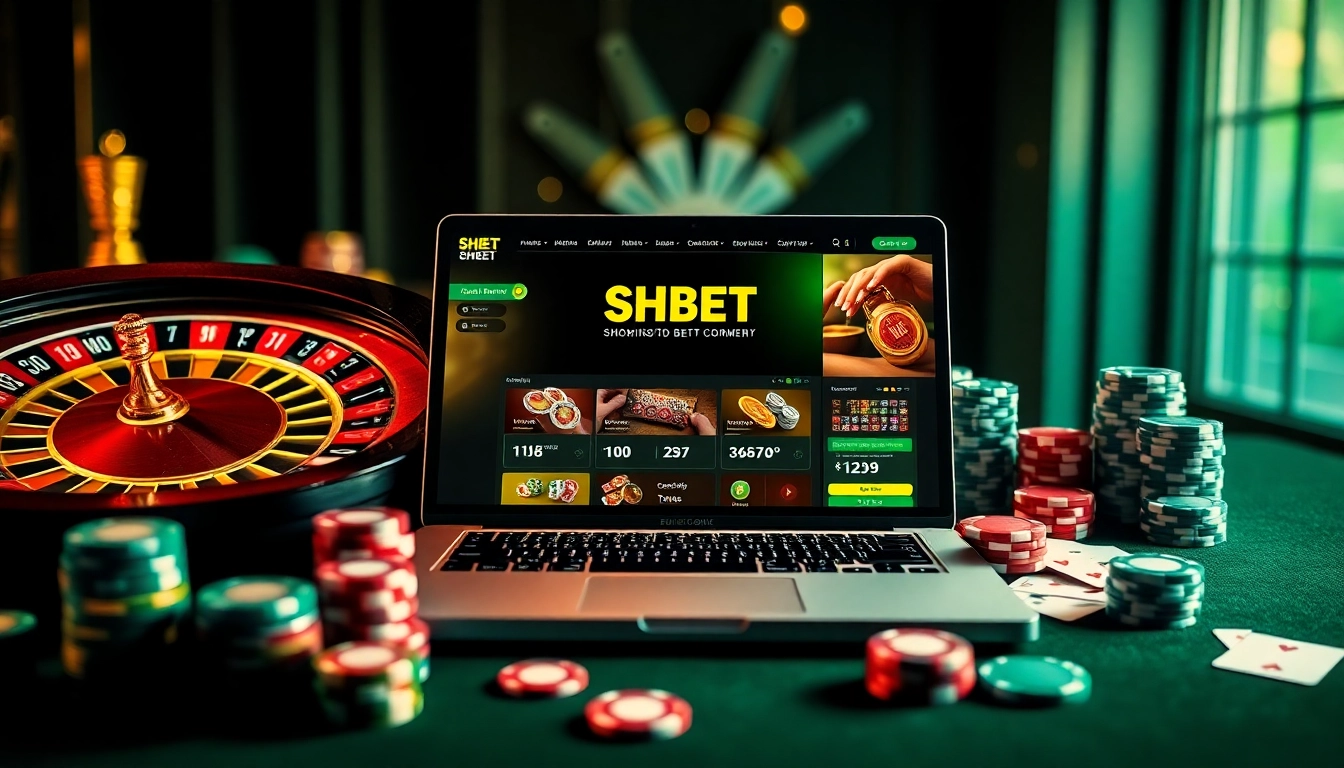 Engaging gambling experience with the keyword nạp tiền SHBET represented through vibrant casino elements.
