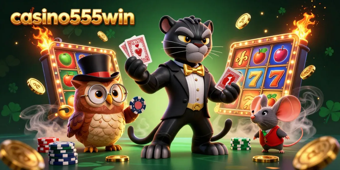 Experience thrilling slots and jackpots with casino555win in this vibrant casino scene.