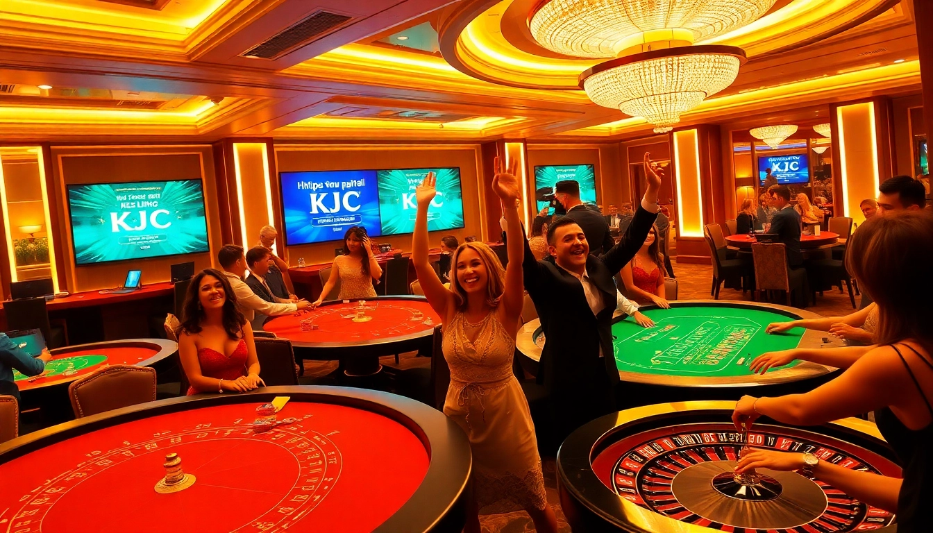 Experience the excitement at https://kjc.capital/ with vibrant casino games and players in action.