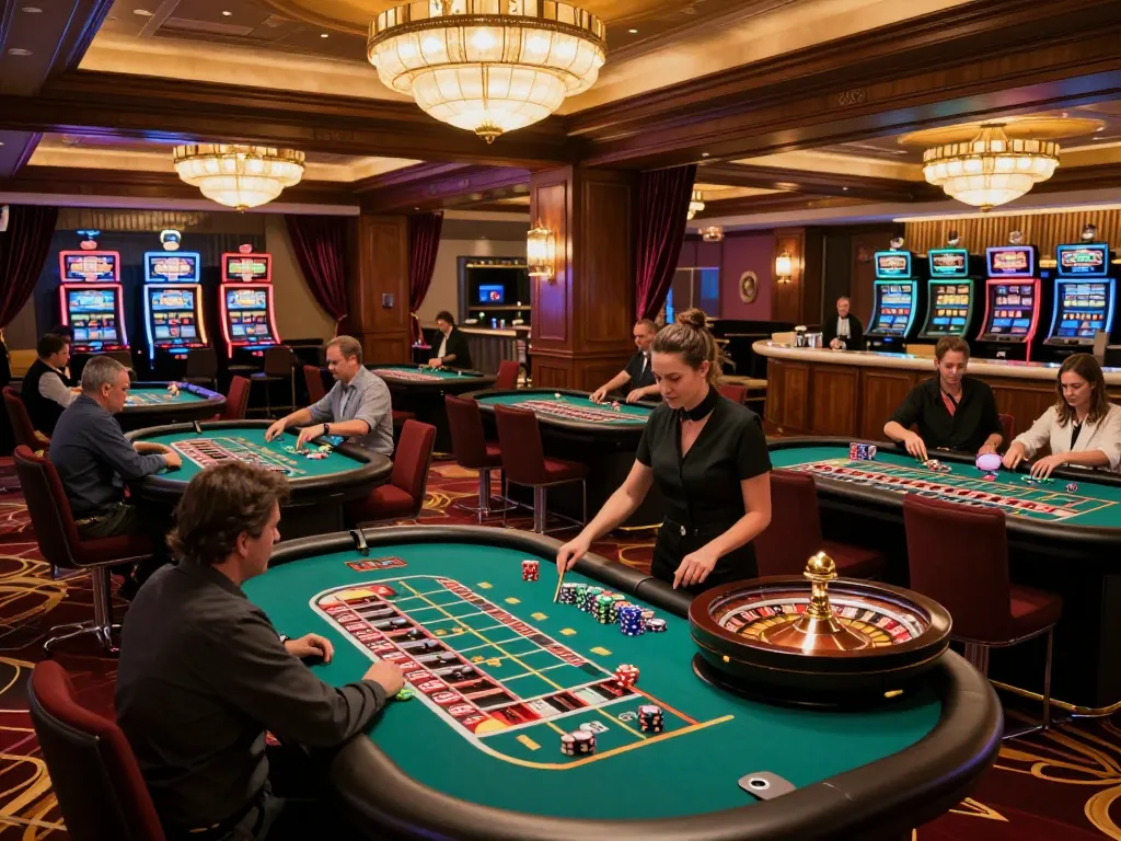 Excited players at 789bet's upscale casino roulette table enjoying a thrilling betting experience