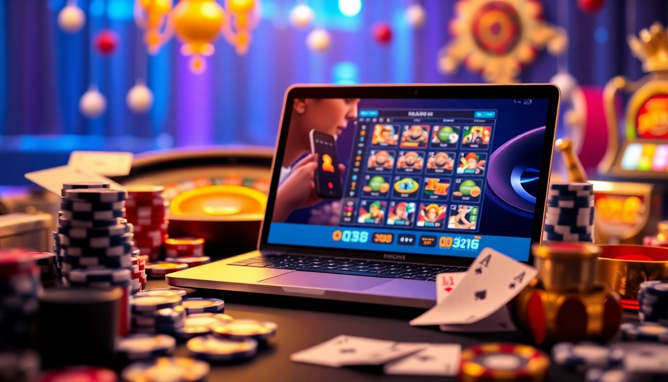 Engaging gamblers with iq88’s luxurious online casino experience featuring chips and cards.