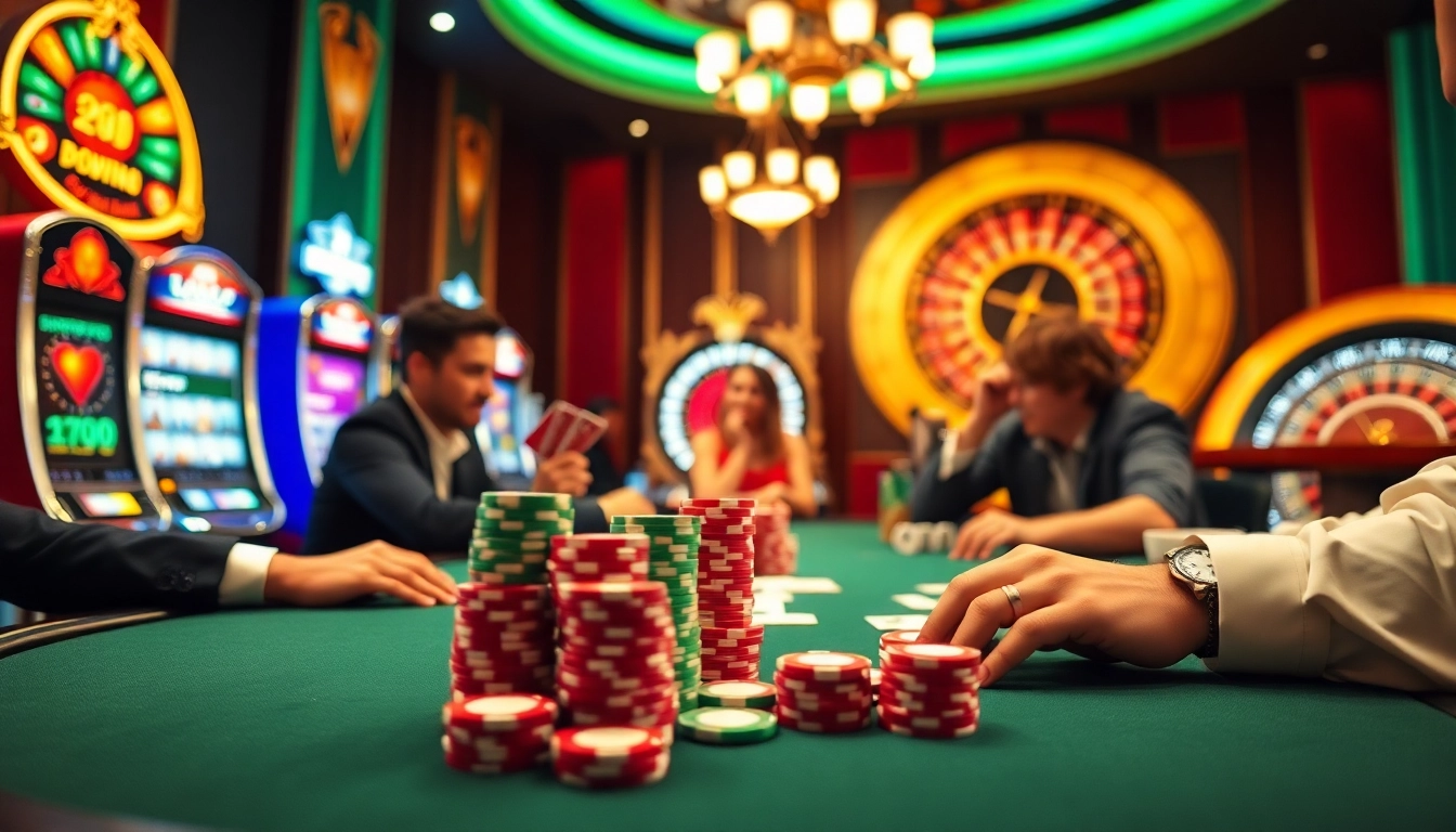 Engaging players enjoying poker at Haywin casino, showcasing vibrant gambling experience.