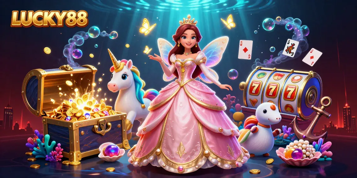 Spin to win big with LUCKY88 in this colorful casino adventure!