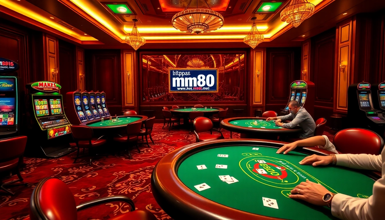 Experience the thrill of gaming at https://mm88.moe/ with professional poker players and vibrant casino tables.