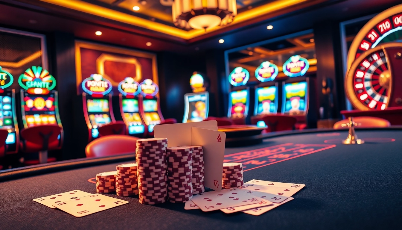 Experience high-stakes gaming at 888b with vibrant casino elements and luxurious ambiance.