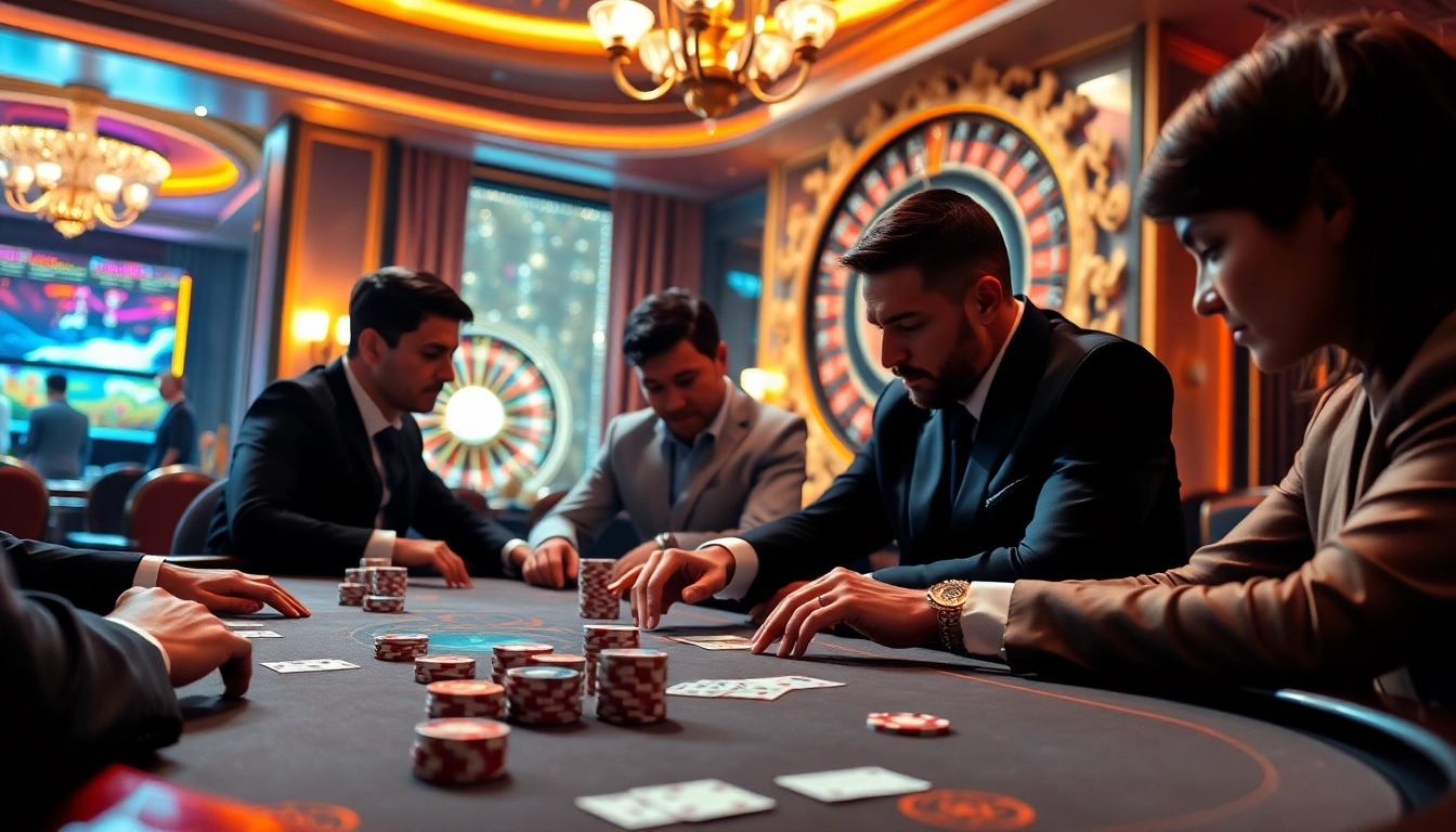 High-stakes poker action at https://f168.win/, showcasing luxury and professional gameplay.