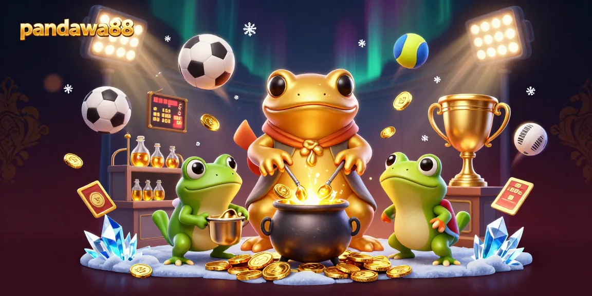 Experience pandawa88's thrilling atmosphere by winning golden coins in this vibrant 3D casino scene.