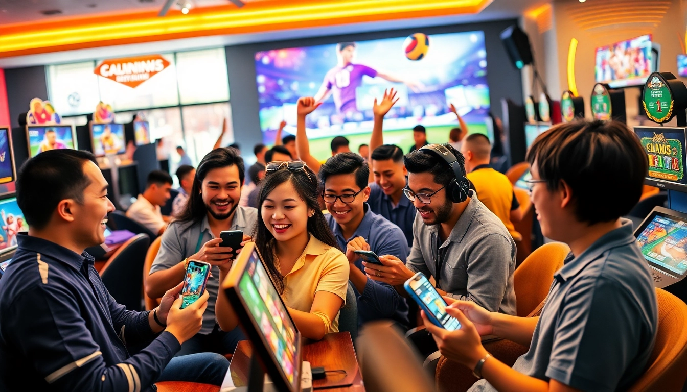 Exciting UU88 online betting experience featuring diverse players engaging with games on mobile and desktop devices.