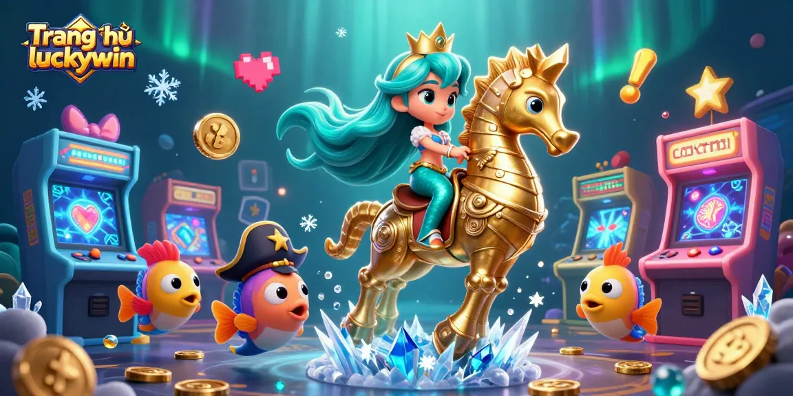 Experience the vibrant world of Trang chủ luckywin with a colorful casino adventure featuring dynamic character elements and gaming excitement.