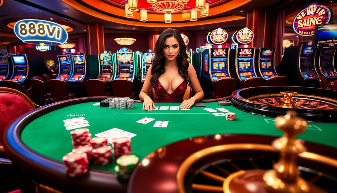 Experience thrilling gaming at the 888VI casino with vibrant tables and exciting action.