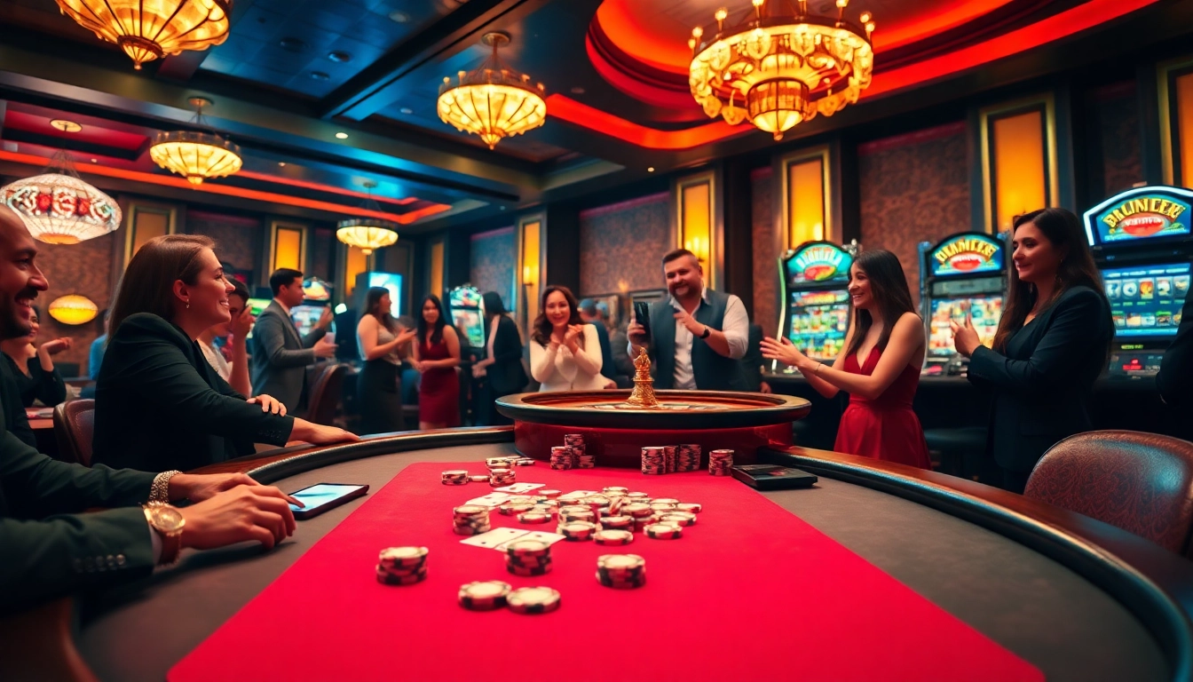 Experience thrilling gaming at https://nk88bet.org/ with exciting casino visuals featuring poker, roulette, and slot machines.