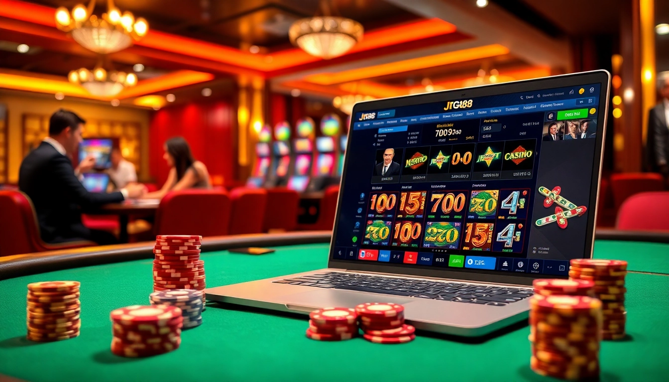 Experience the thrill of winning at https://jtg88.com/ with vibrant casino table games and online interface.