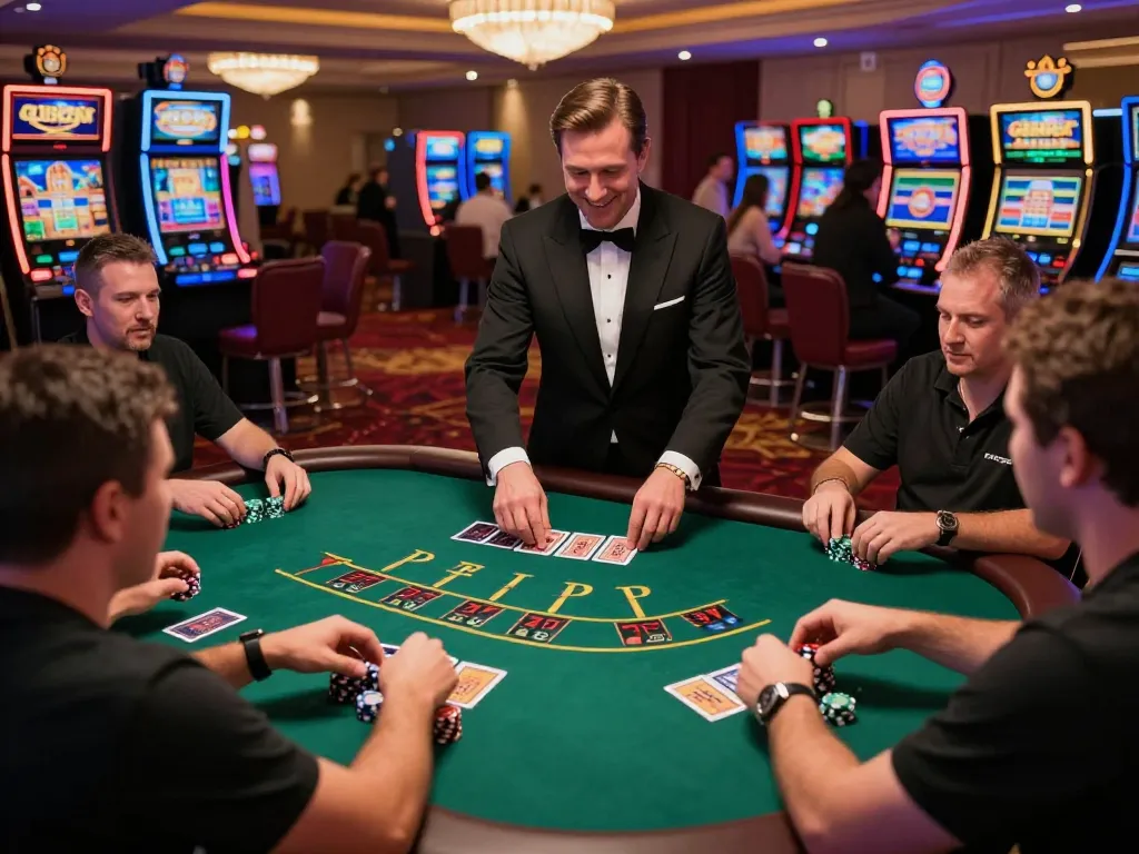 Players raising bets at the live dealer blackjack table while enjoying f8betz's vibrant casino atmosphere.