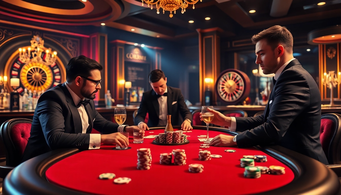 Experience the thrill of high-stakes poker gameplay with b52 chips and vibrant casino elements.