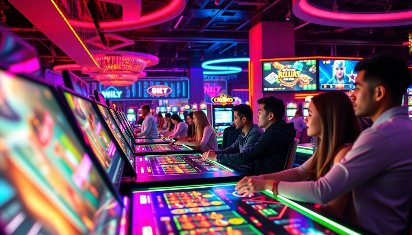 Exciting gaming scene at good88.hu.net featuring diverse players and modern casino technology.