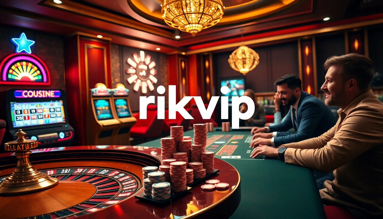 Experience the thrill of winning at rikvip with luxurious gambling visuals.