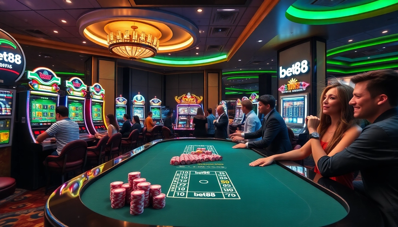 Experience excitement at bet88 with vibrant casino tables and engaging gameplay.