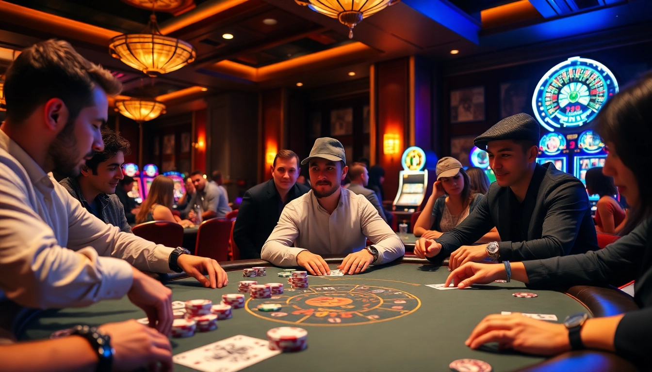 Players strategizing at a high-stakes poker table at 789club casino.