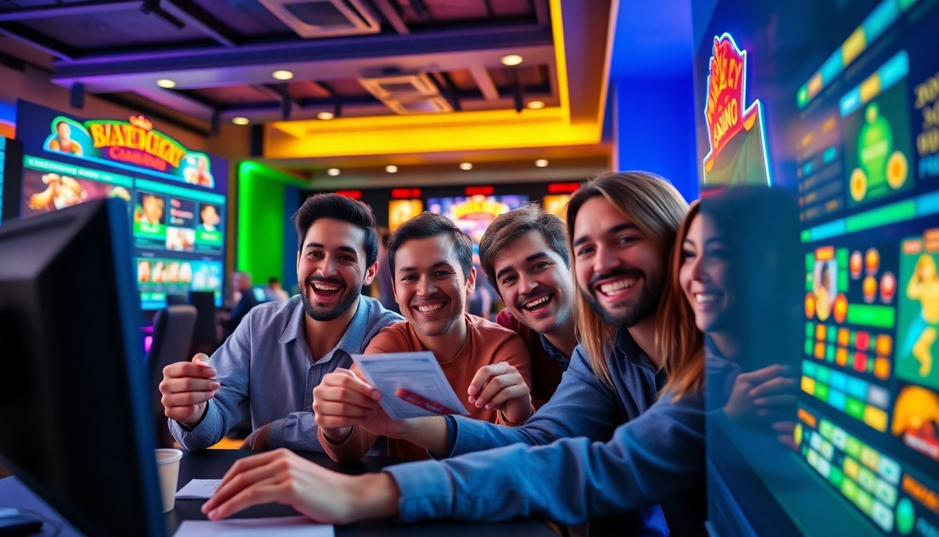 Engaging online gaming experience at stimmgewitter.org with diverse players and vibrant visuals.