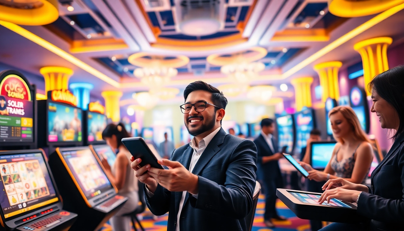 Engaging online casino scene at tk88win.live showcasing vibrant gaming activities.