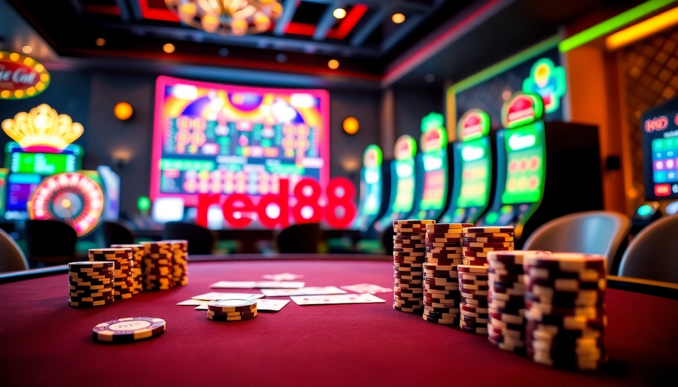 Experience thrilling gambling excitement at red88 with lively casino tables and vibrant betting options.