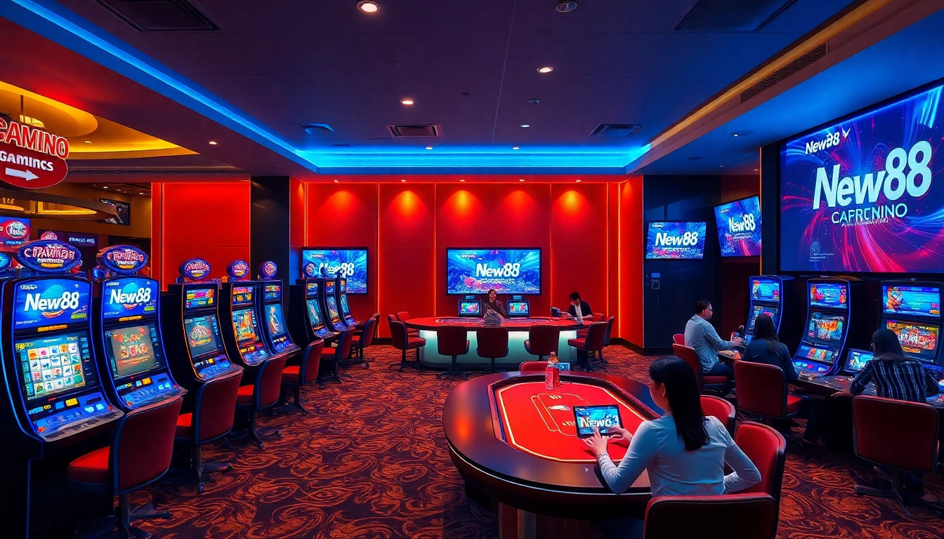Experience the vibrant online gaming environment at new88go.com, featuring slots and live dealer tables.