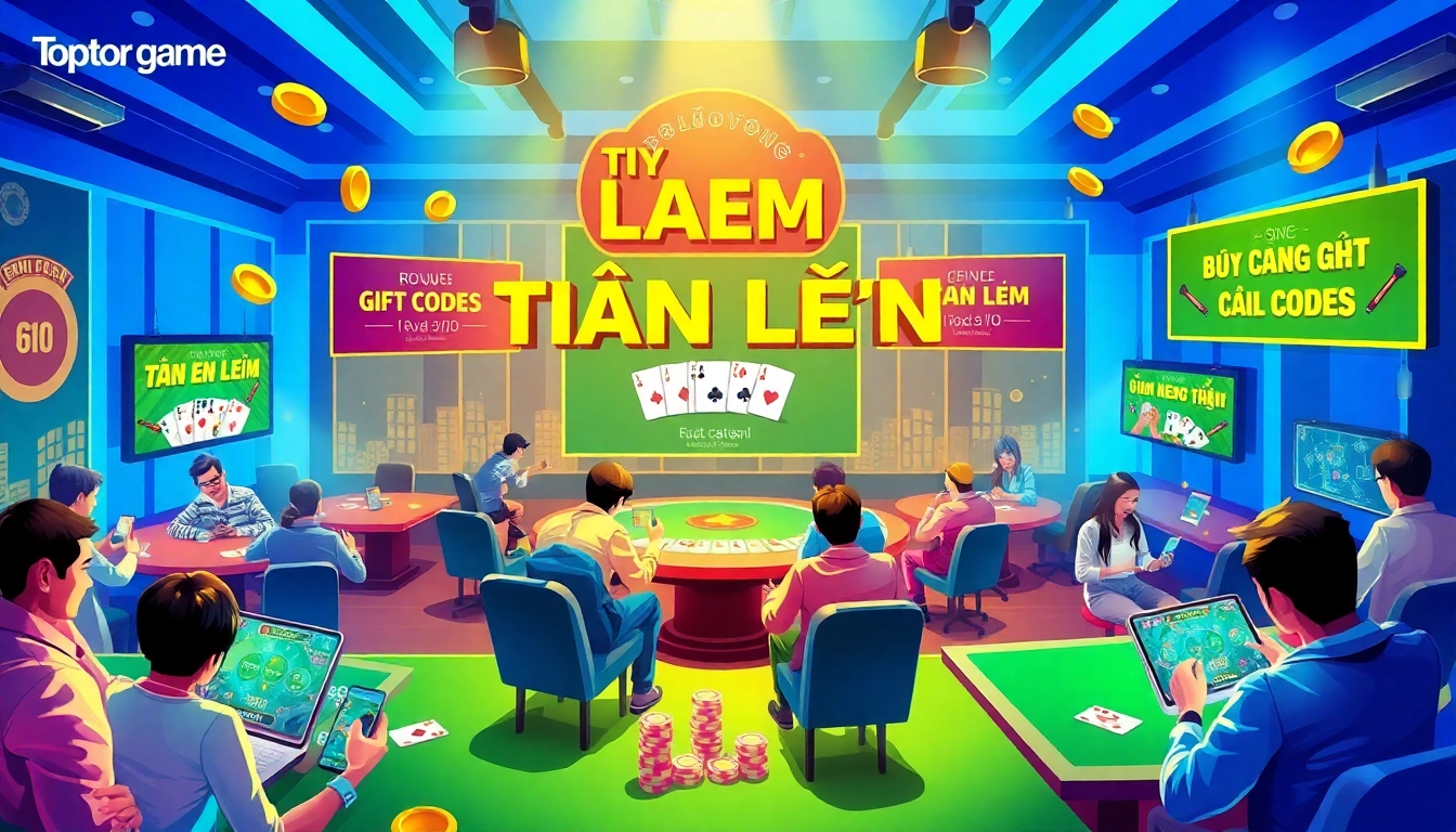 Engaging online gaming environment featuring popular card games at topgamebaidoithuong.mx, with players and colorful elements.