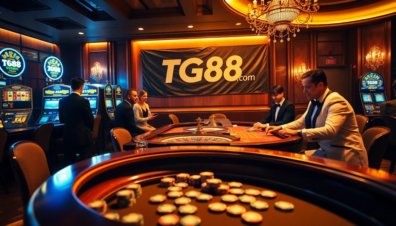 Experience the excitement of winning at TG88 com casino, filled with roulette and poker.